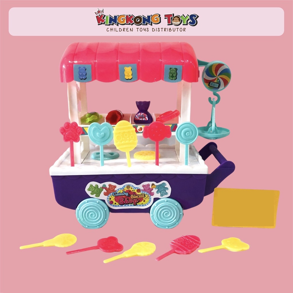 MAINAN GEROBAK PERMEN / CANDY CART / MAINAN TOKO PERMEN / 11020114