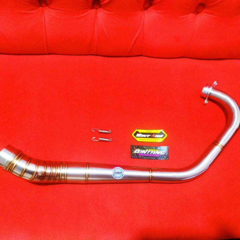 Pipa Leheran Knalpot Drag Satria Fu Porting inlet 50mm