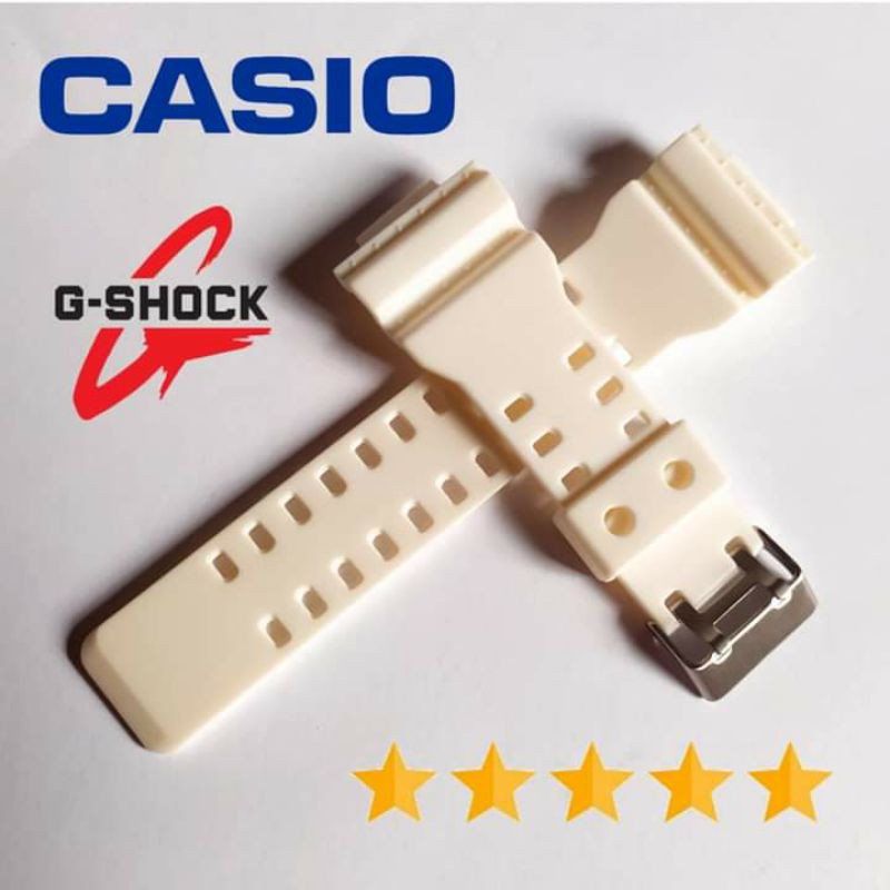 Strap Tali Casio G-shock Casio G shock Putih Tulang Premium