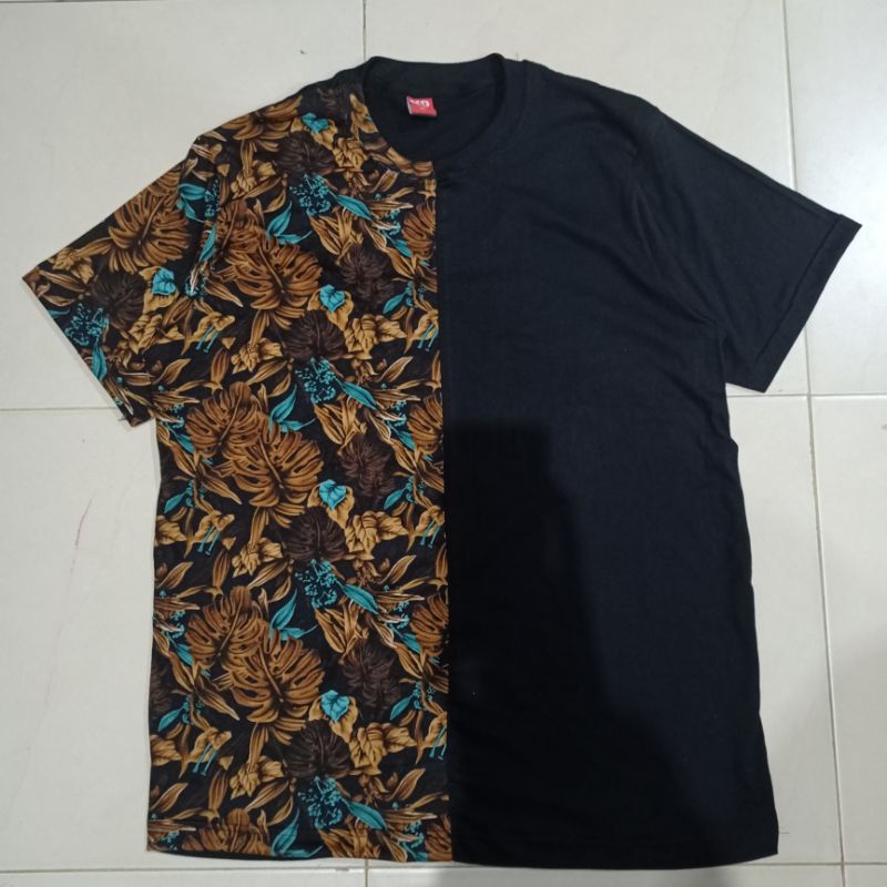 koas oblong belah motif tulip big size S-5XL