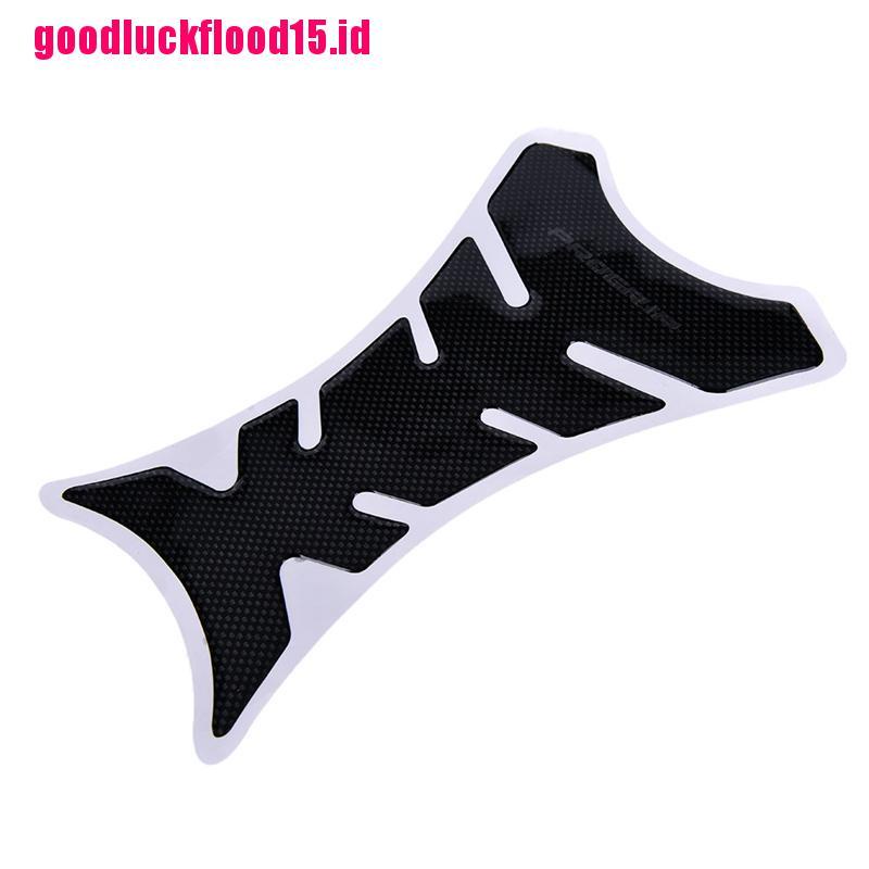 {LUCKID}Carbon Fiber Tank Pad Tankpad Protector Sticker Motorcycle Universal Fishbone