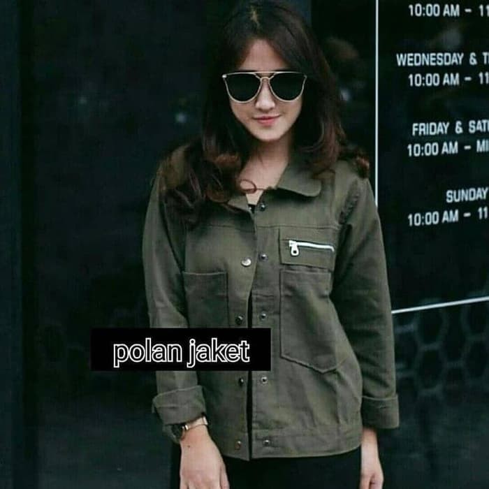 Jaket cewek / Luaran wanita / Army look / Parka jaket : Polan Jacket