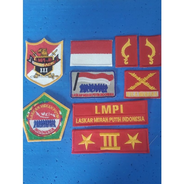 pacth bordir LMPI(Laskar Merah Putih Indonesia)