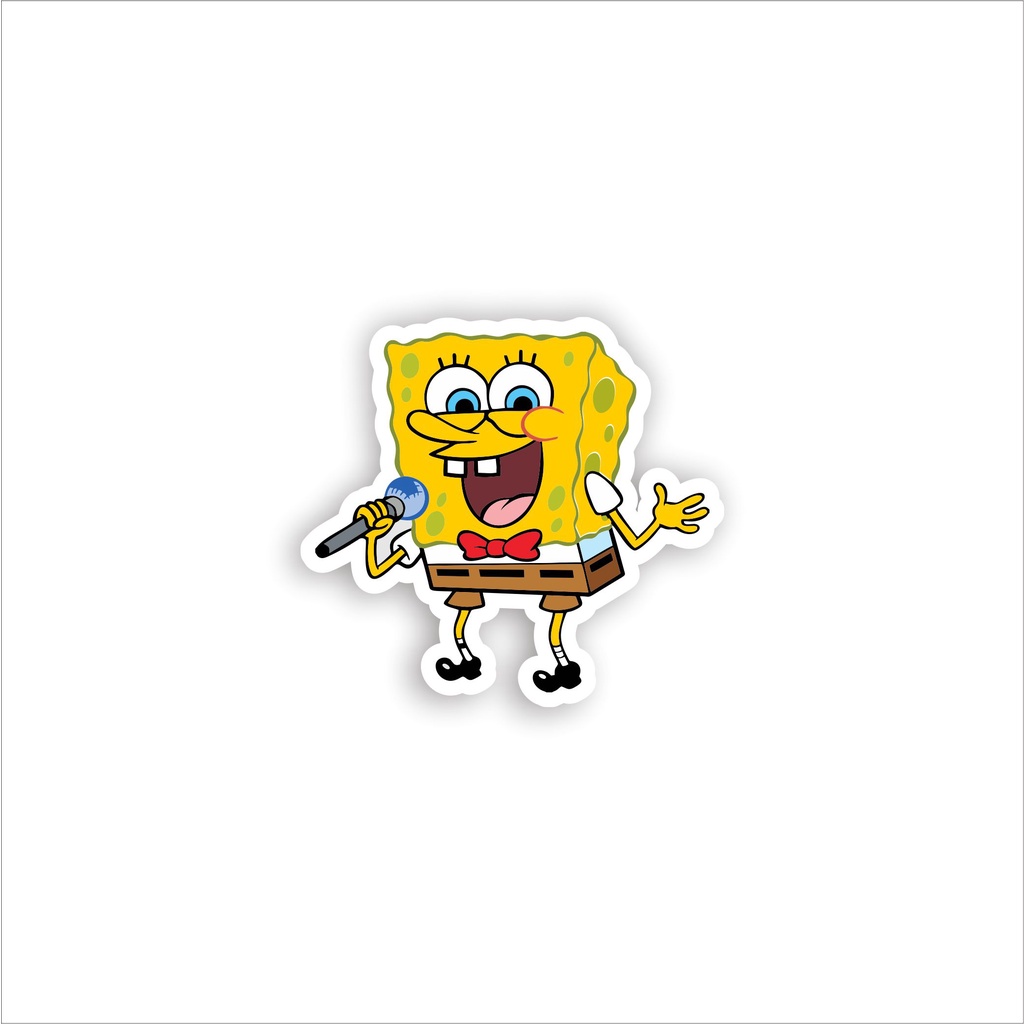 

Stiker brand spongebob bahan graftac anti air