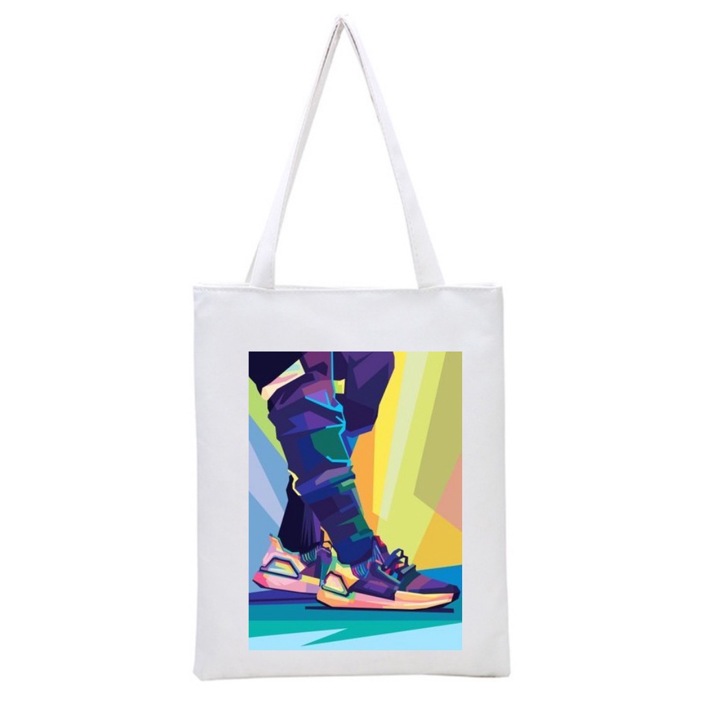 PART 8 SHOES New totebag aesthetic printing (resleting) drill premium (800) || kiiyoomii ||