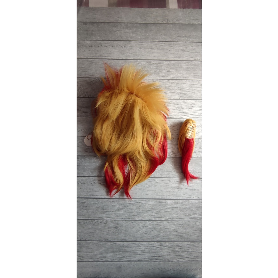 Wig Cosplay Anime Tanjirou Nezuko Shinobu Rambut Palsu Anak Dewasa Demon Slayer Kimetsu No Yaiba Import