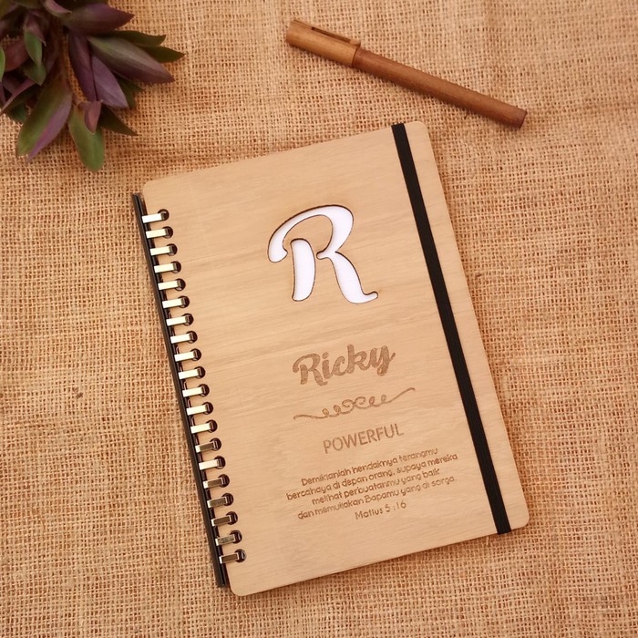 

Notebook kayu refill A5 l personalized notebook refill A5 l Buku kayu Diskon