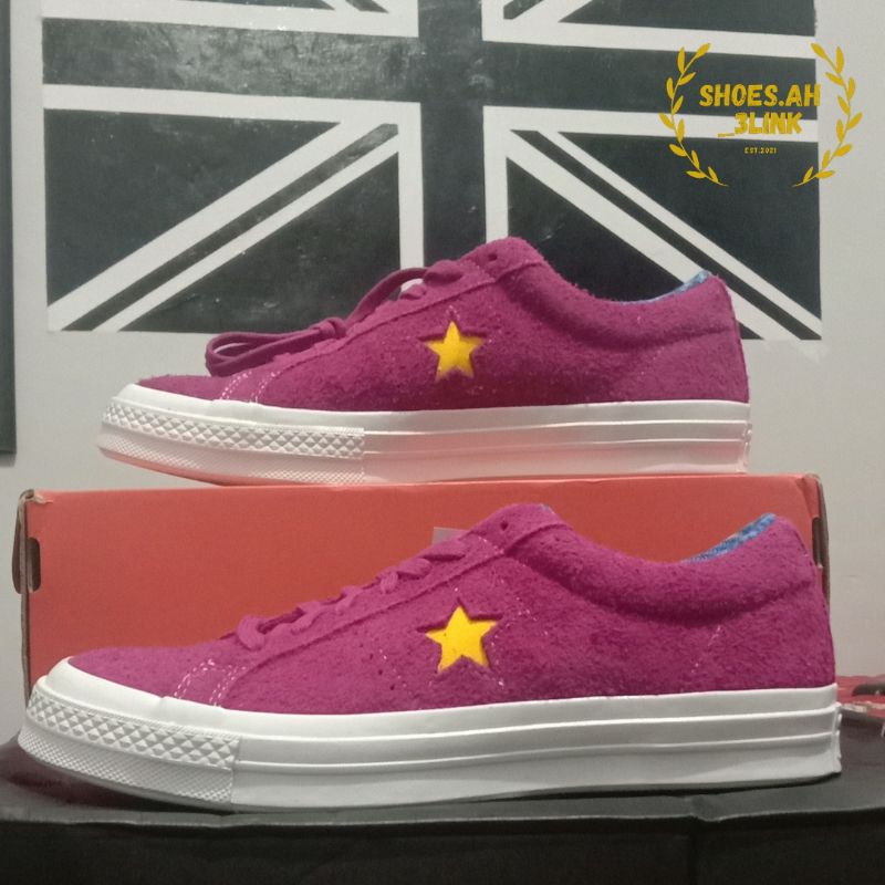 CONVERSE ONE STAR OX ROSE MAROON/RUSH BLUE/AMARILO