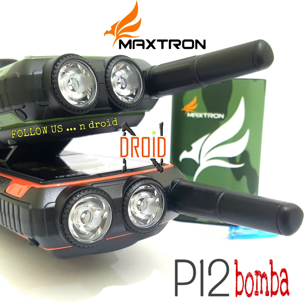 Maxtron P12I Bomba - Hp Antena - Hp Powerbank Bluetooth Speaker - Hp Maxtron P12 I Bomba - Hp Gunung