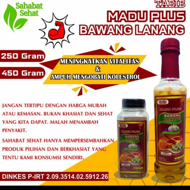 

Madu Murni Plus Bawang Lanang TABIB 450gr