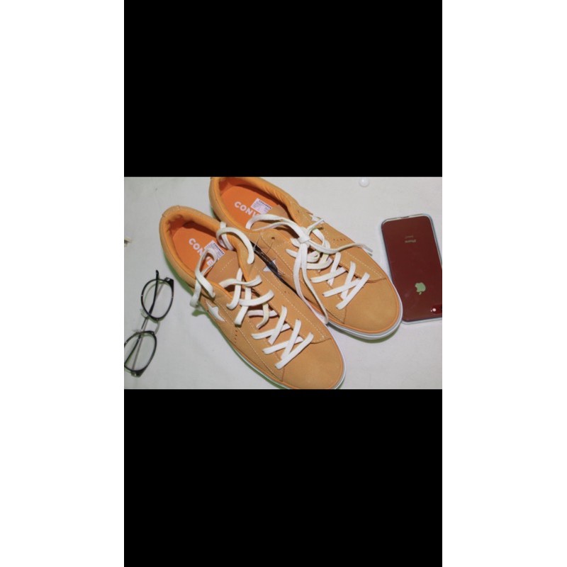 CONVERSE ONE STAR PLATFORM OX FIELD YELLOW