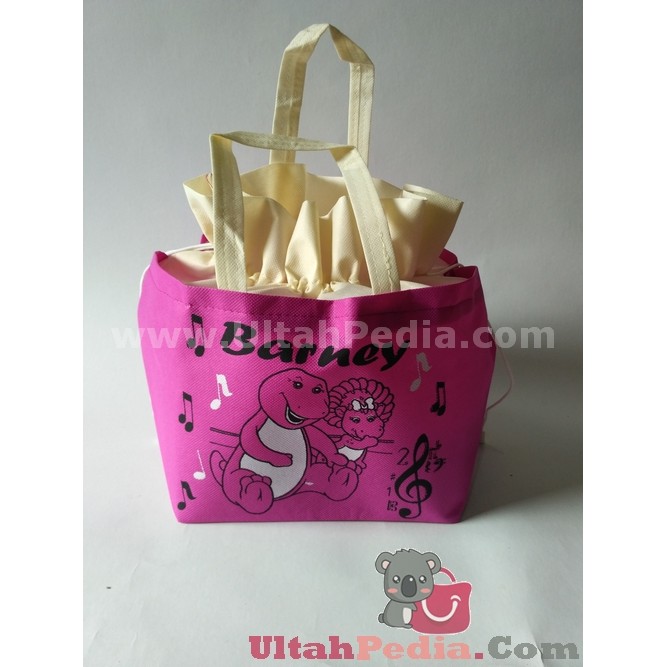 

Tas Ulang Tahun | Souvenir Ultah | Tas Anak Model SERUT - karakter BARNEY