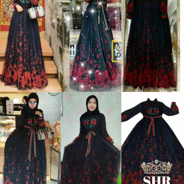 05 READY !!! ORI SHR !!! MAXI DRESS TUTU FLOWER