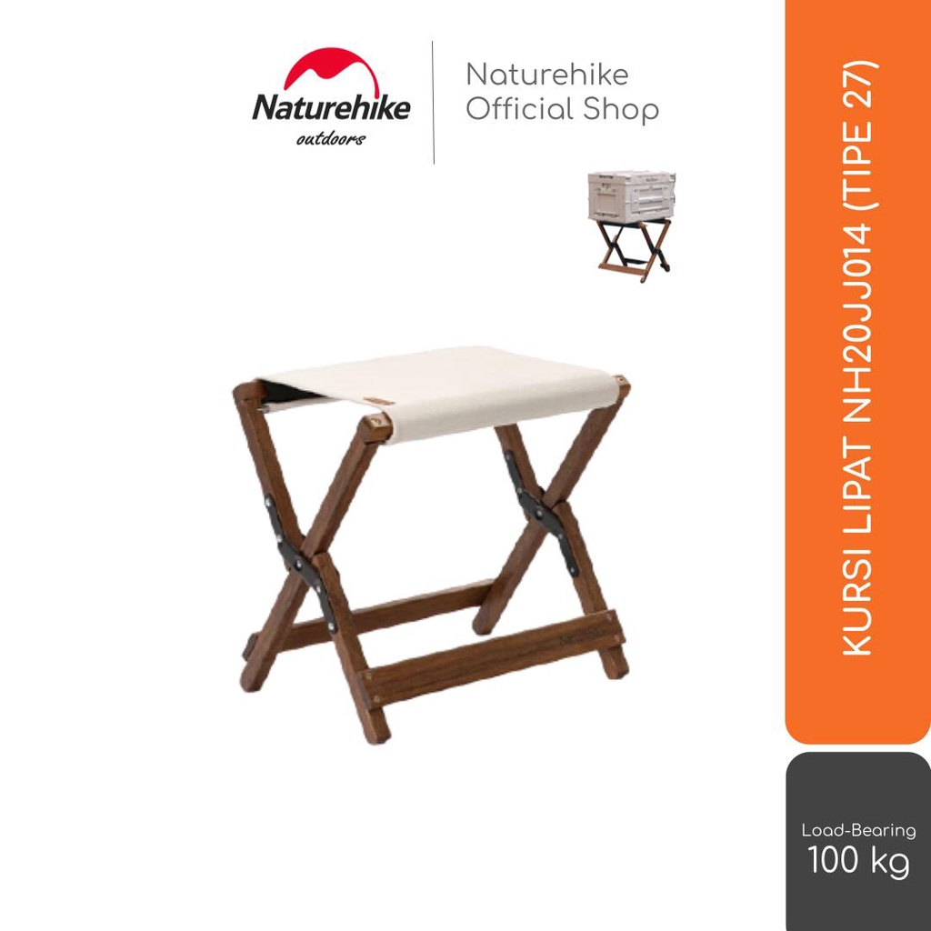 Naturehike Kursi Lipat Nh20Jj014 Tipe 27 Camping Mancing Portable
