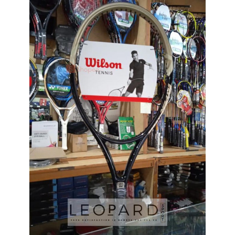 Raket Tenis Wilson Hyper Hammer 2.3 (Black/Gold) 237gr / Raket Tenis Wilson