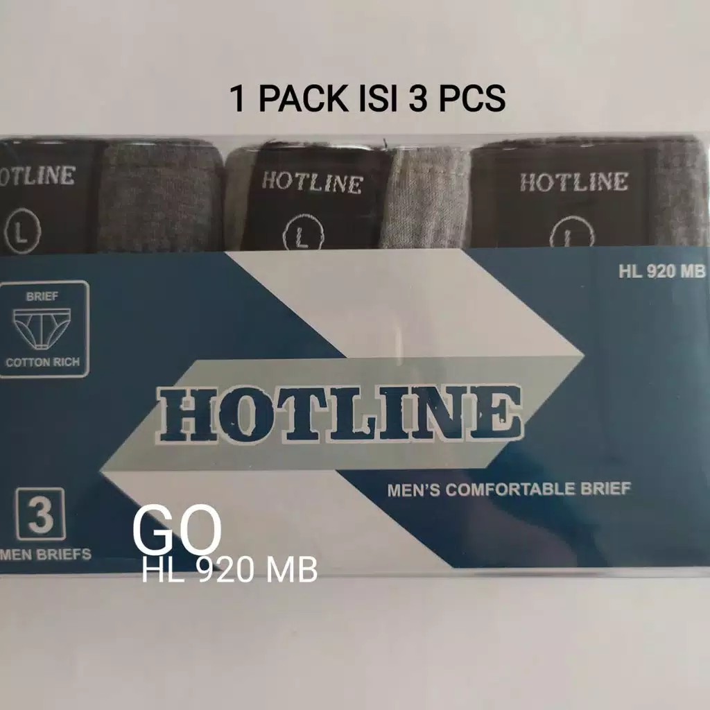 gos  HL.920.MB CELANA DALAM PRIA HotLine By RIDER Pakaian Dalam Cowok Underwear 100% Original