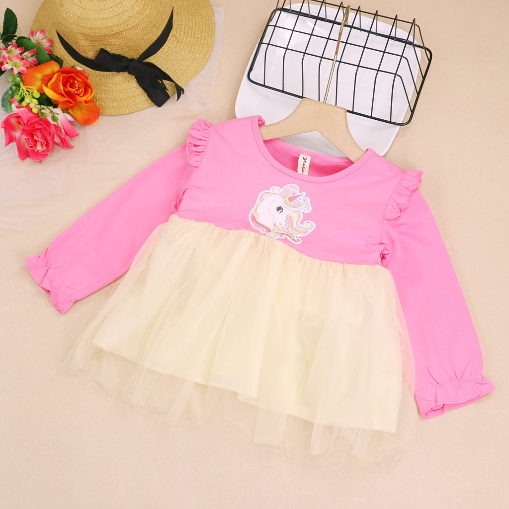 Bayi - 2 TAHUN | Dress Korea Ae Ri - Dress Baby Korean Style Overal Gaun Tutu Princess Anak Kualitas Import