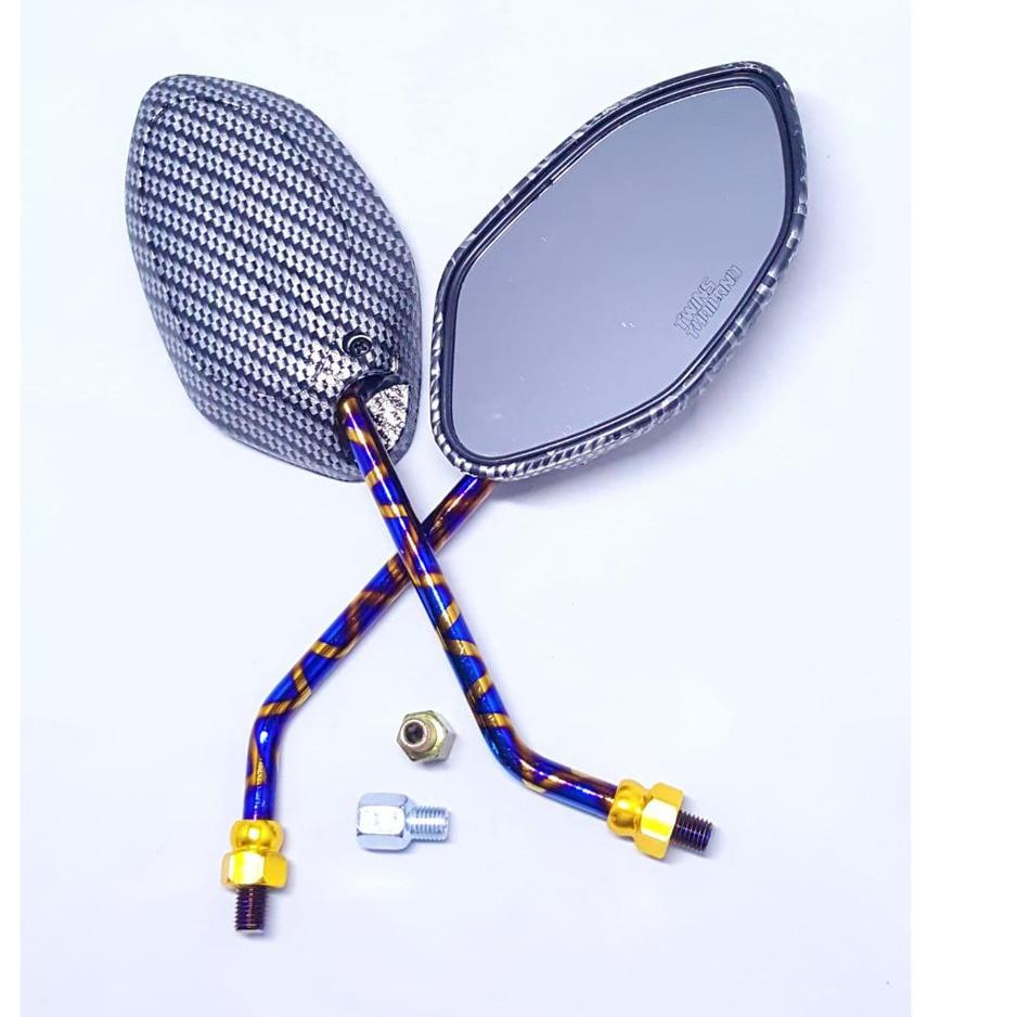 [KODE PRODUK DRJKL5147] Spion Carbon XXX Variasi Motor Honda Beat FI Vario Scoopy Spacy Supra 125 Re