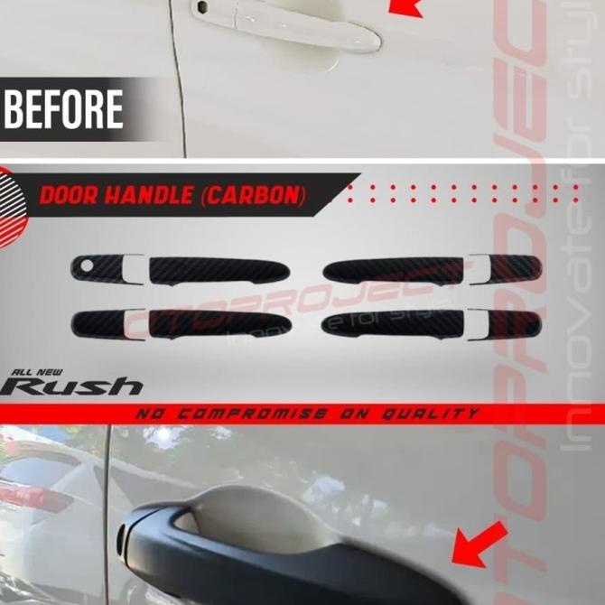 Otoproject Cover Handle All New Rush Terios Carbon Otoproject roda4 Berkualitas