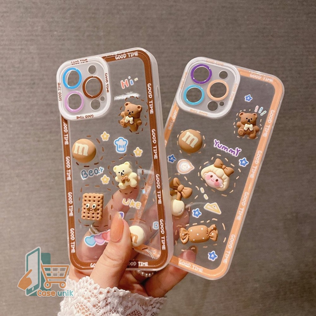 SS097 SOFTCASE 3D IPHONE 6 6+ 7 7+ 8 8+ X XS XR MAX CS4163