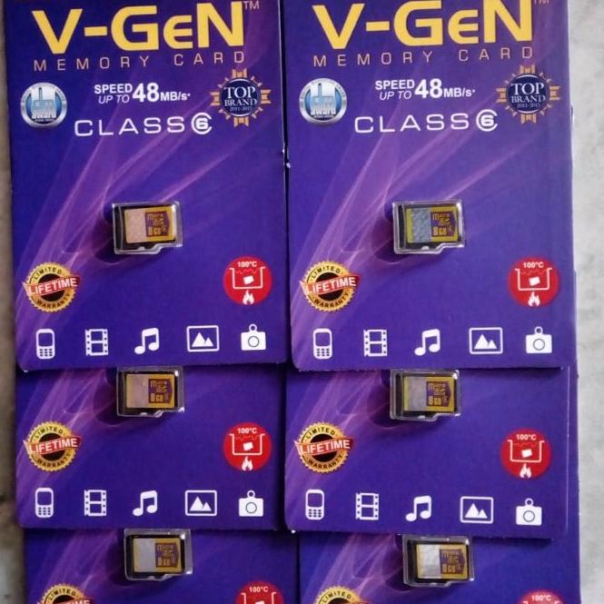 (G5T4) ★ grosir Micro SD VGen 4Gb / 8Gb / 16Gb / 32Gb Class 6 / MicroSd Robot //Produk@diskon