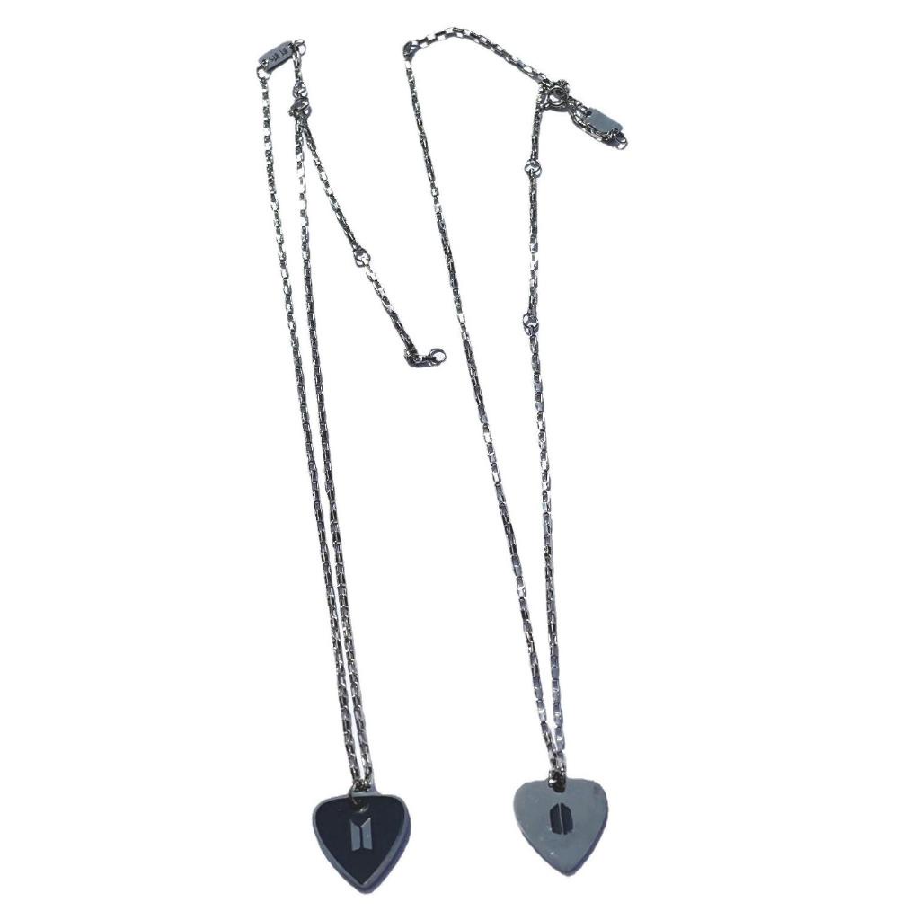 Kalung Rantai Liontin Hati Motif KPOP BTS SUGA Untuk Hadiah Ulang Tahun