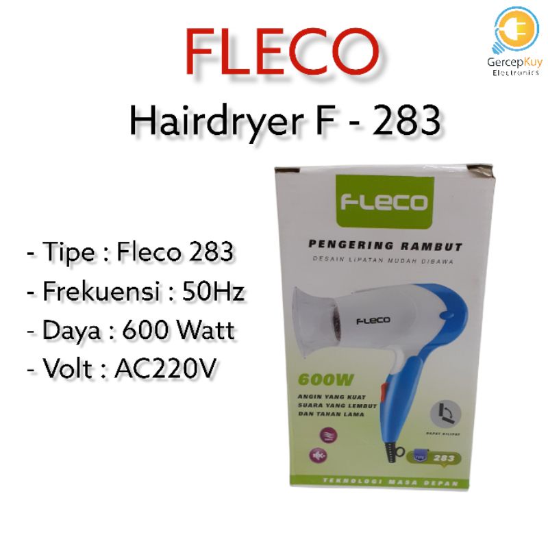 Hairdryer Mini FLECO F - 283 / Pengering Rambut FLECO F - 283