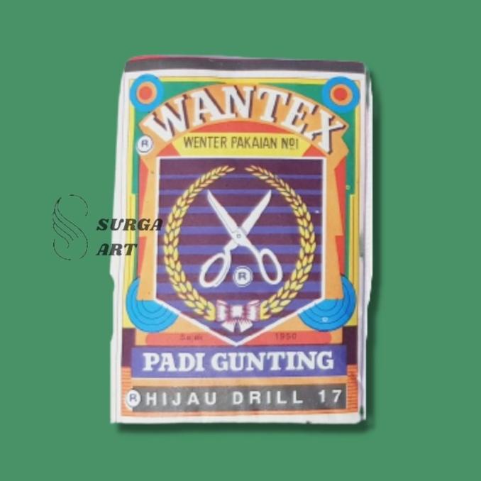 

BISA COD WANTEX HIJAU DRILL 17 Wenter Padi Gunting Pewarna Kain Textil Permanen