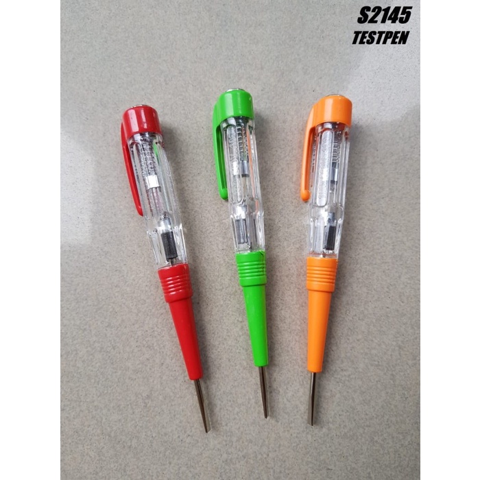 Obeng test pen listrik transparant warna