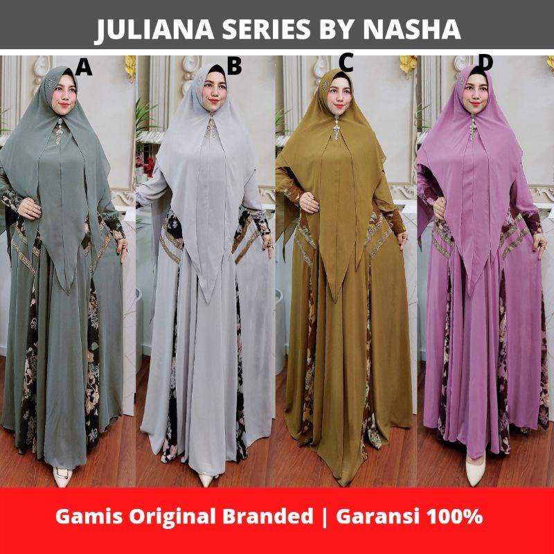 GAMIS NASHA SYARI JULIANA SERIES GAMIS SYARI ORI BY NASHA