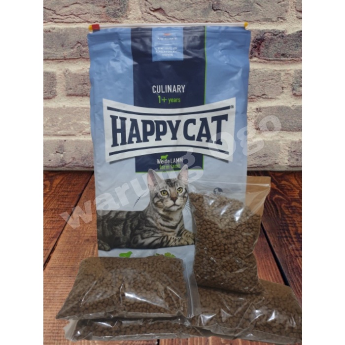 

Happy Cat Culinary Farm Lamb Repack 1kg I makanan kucing repack 1kg - BARU