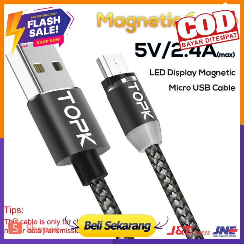 TOPK Kabel Charger Magnet Magnetic Micro USB - CS1711