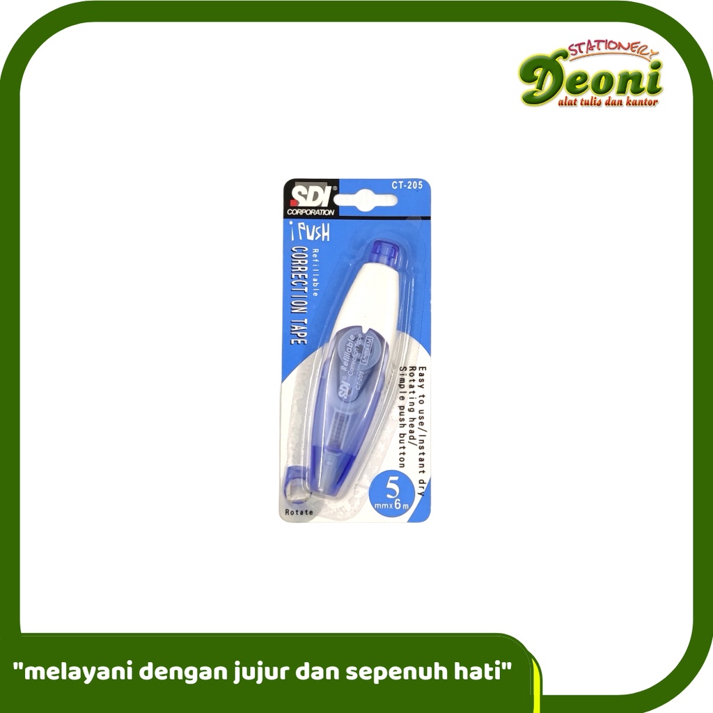 

SDI CT-205 Correction Tape 5mm X 6M iPush