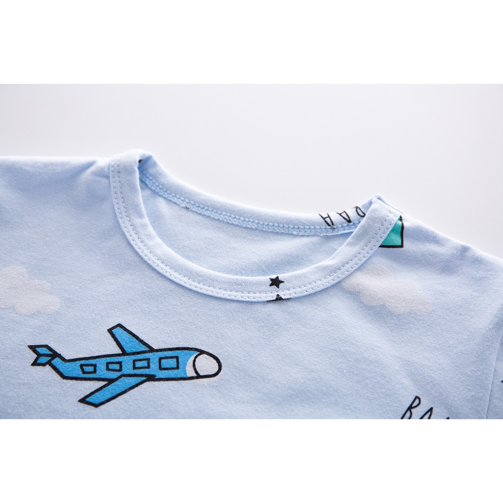 Setelan Baju Tidur Anak Laki-laki Bahan katun lengan panjang Piyama Anak Cewek sleepwear import-7