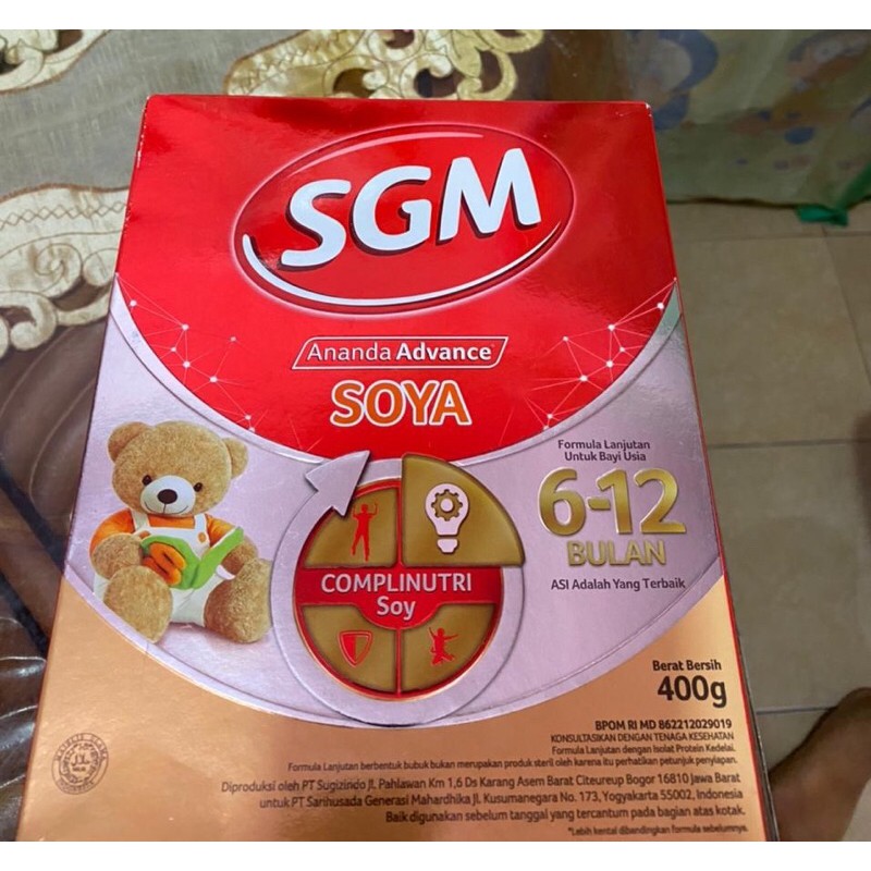 SUSU SGM SOYA 6-12 BULAN 400gr