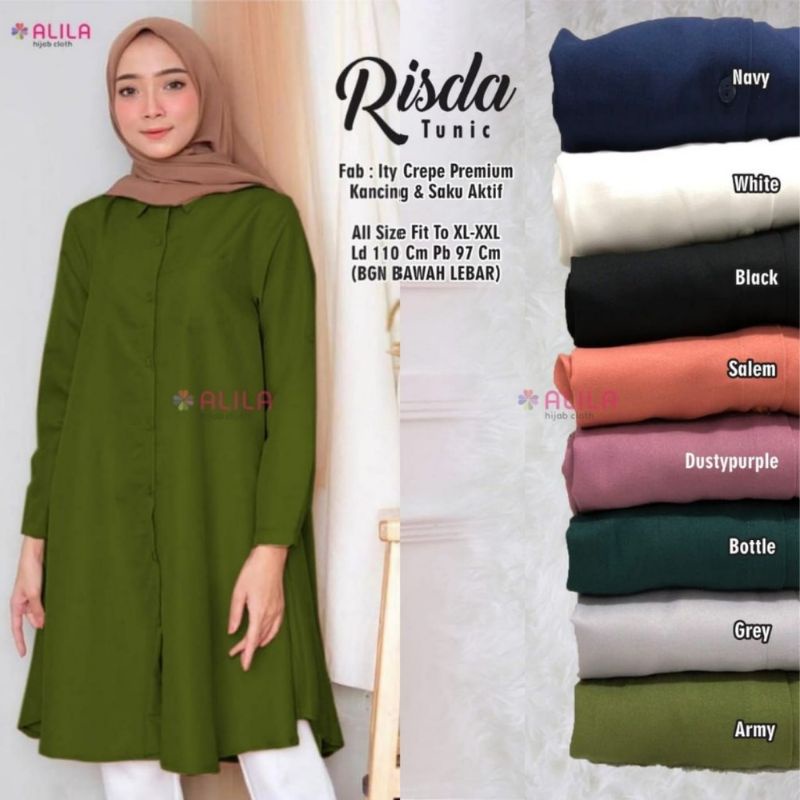 Risda tunik atasan wanita fashion remaja