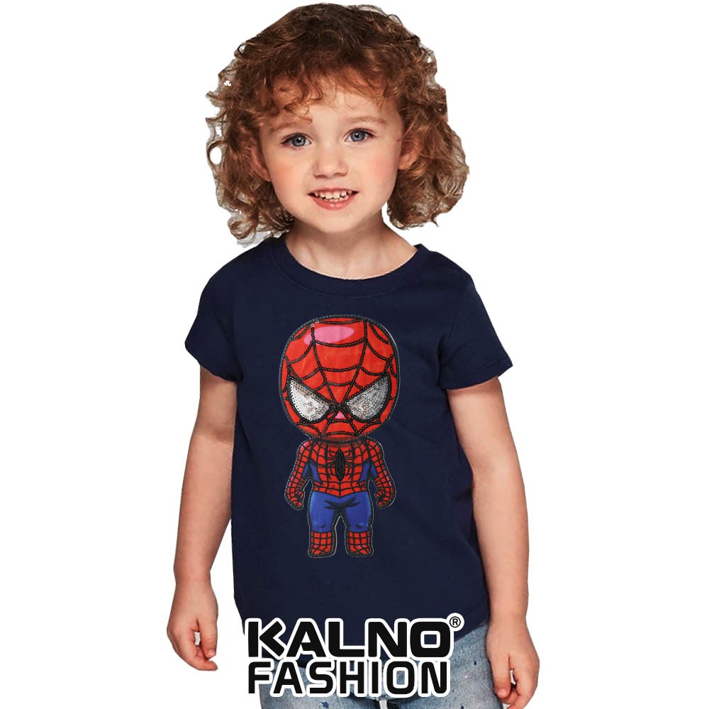 kaos baju anak SPDERMAN berdiri umur 1 - 7 tahun, baju anak super hero, baju anak karakter