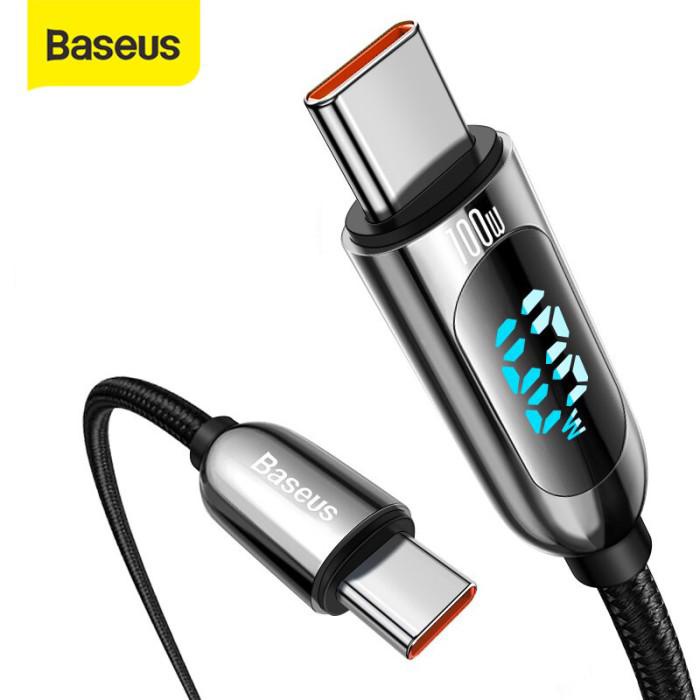 Baseus Cable Type C to Type C 100w PD - Quick Charging LED Display 1M