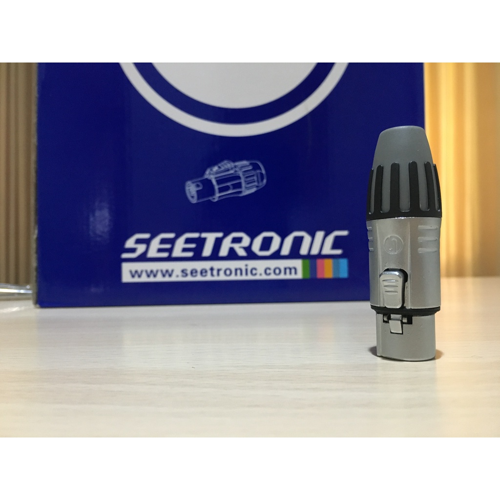 SOCKET SOKET CANON XLR FEMALE NICKEL PLATED LPS NIKEL SEETRONIC SCMF3