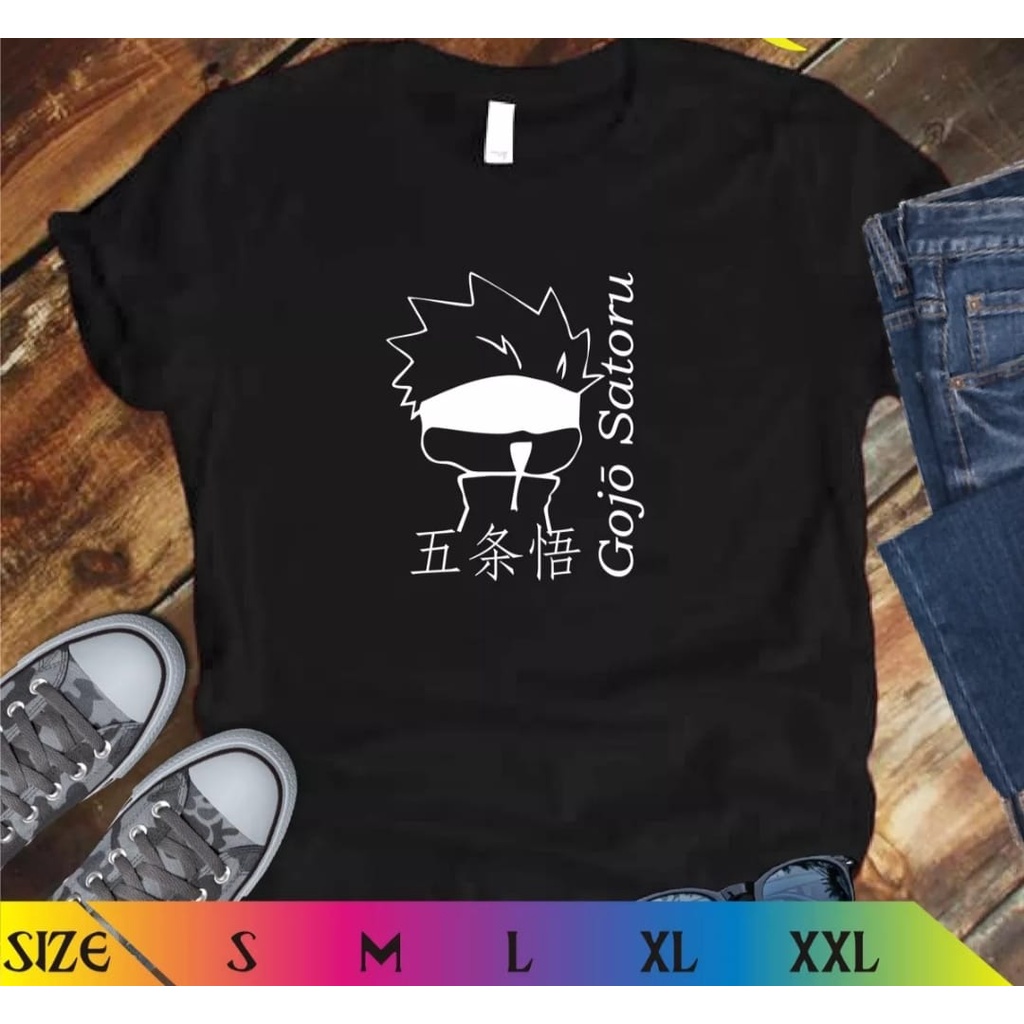 RAJAKAOSINDO / KAOS ANIME JUJUSTSU KAISEN / KAOS GOJO SATORU / KAOS VIRAL/ KAOS KEKINIAN / KAOS ANIM