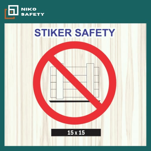 

Sticker Safety Sign / Stiker Dilarang Menaruh Palet Di Depan Sini / Sticker Custom Nico Safety