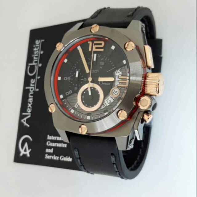 Alexandre Christie AC 6456 AC6456 MC BLGYBZ jam tangan pria