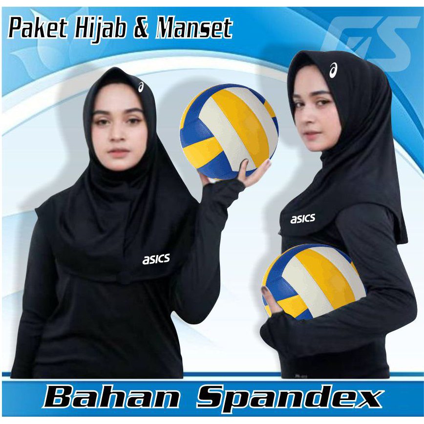 Hijab instan olahraga badminton voli jilbab voli