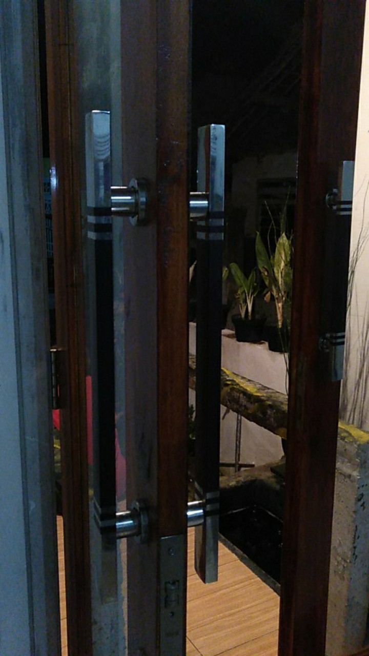 Handle Pintu Rumah Kotak Tarikan Pintu Panjang 45 Cm Gagang Pintu Mahoni Kunci Pintu Maron Kayu Kmb