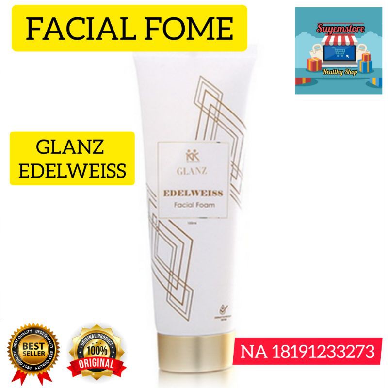 Glanz Edelweiss Facial Foam 100 ml GLANZ EDELWEISS KK Indonesia