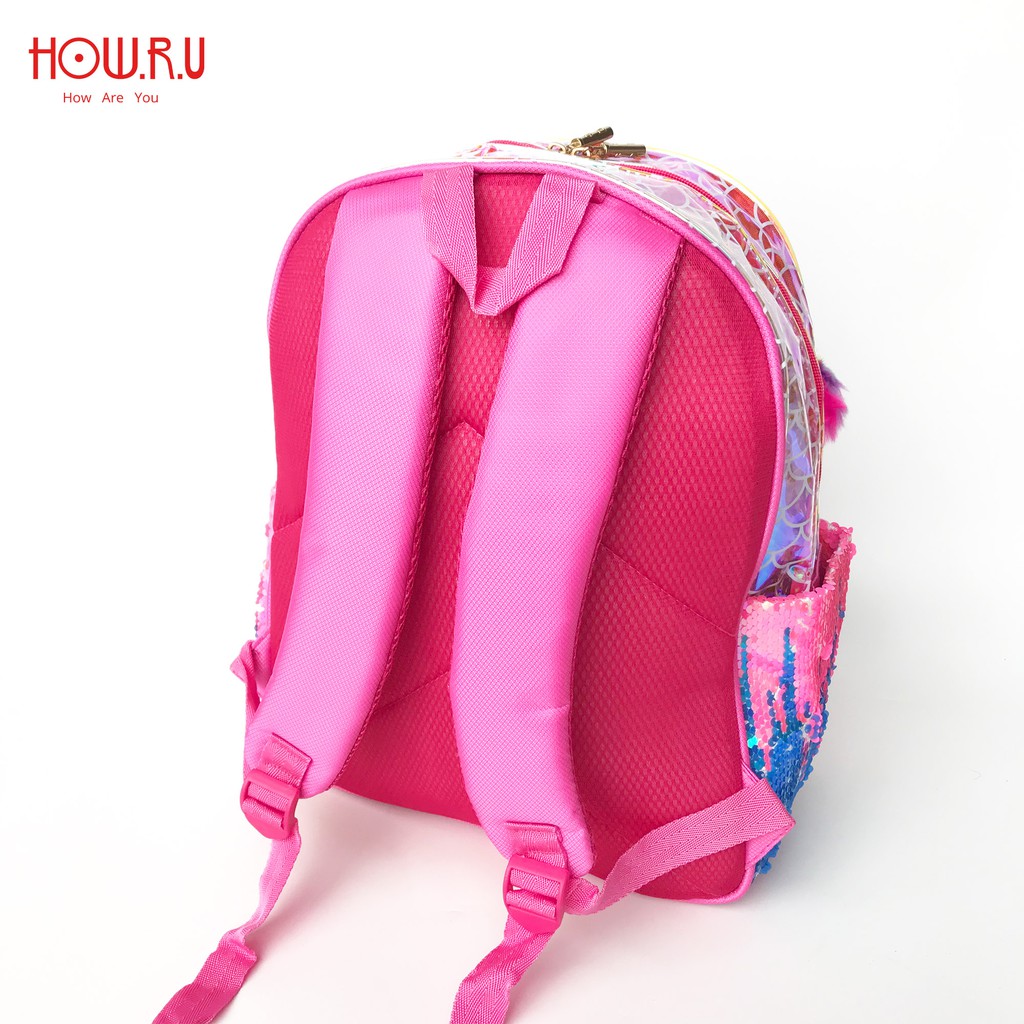 HOW.R.U | Tas Backpack LOL / Tas Sekolah Anak Sequin Premium 9886