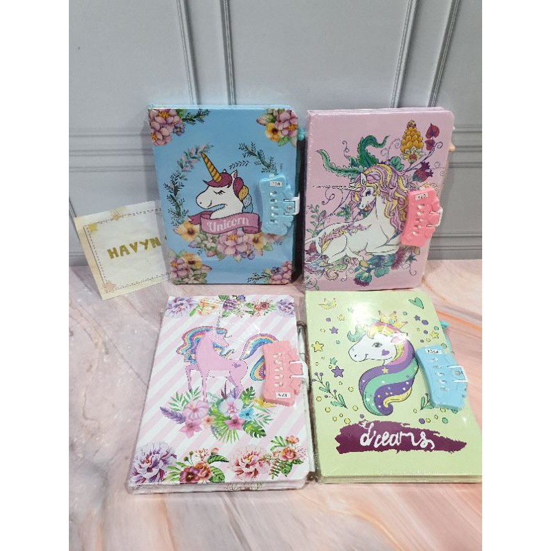 Diary ada KODE PASSWORD + PEN-UNICORN
