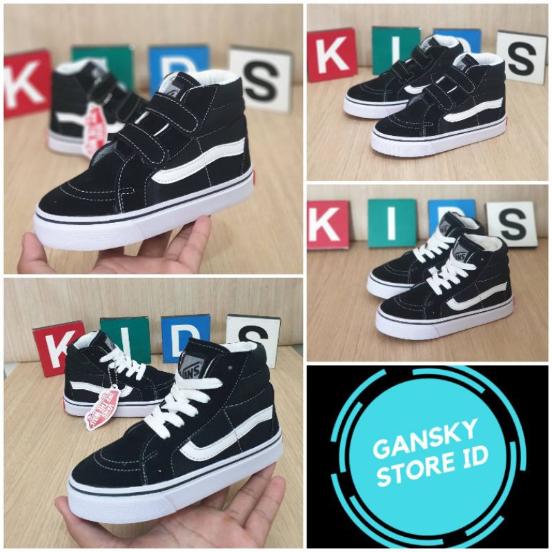 SEPATU ANAK VANS OLDSKOOL PREMIUM HIGH QUALITY SEPATU ANAK VANS SK8 HITAM