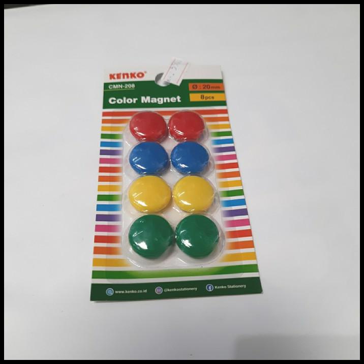 

Magnet Kenko Color Cmn-208 Diameter 2Cm 1 Pack Isi 8 Buah