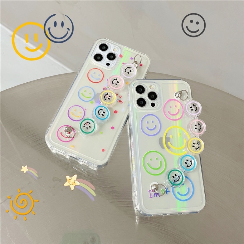 Transparan Smiley Softcase Polos Bening iphone 7/8+ XS XS Max XR 11 Pro Max 12 Pro Max